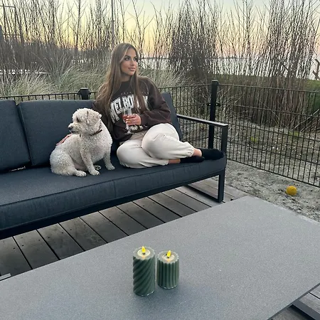 Enkhuizer Beachhouse Panoramadeck Mit Zaun Nr 415 Tatil Evi Enkhuizen